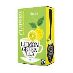 Image of Clipper Organic Green Tea with Lemon - 6 x 20 bags