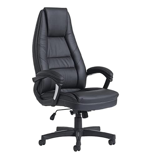 Image of DAMS Noble high back managers chair - black faux leather