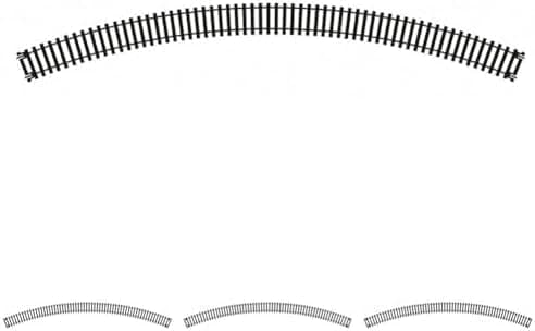 Image of Hornby R8262 00 Gauge 572mm Double Curve Track Model (Large) (Pack of 4)