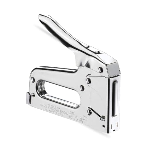 Image of G4GADGET Heavy Duty Staple Gun for Wood & Upholstery - Cordless Nail Gun, Adjustable Force, Electric Stapler Kit for DIY, Carpentry, and Decoration