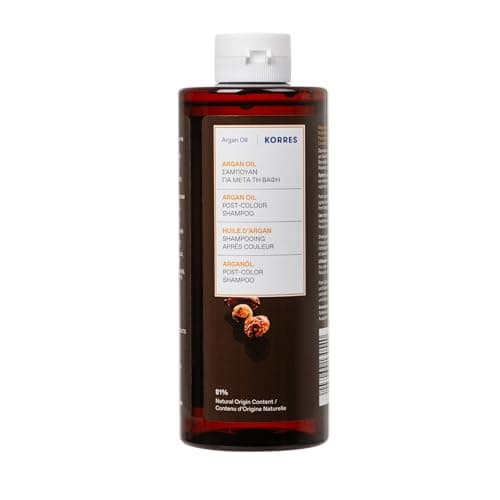 Image of KORRES Argan Oil Shampoo, Cleansing and Care for Coloured Hair, Dermatologically Tested & Vegan, 400 ml