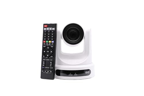 Image of PTZOptics Move SE 20X (White) - PTZ Camera - 1080p at 60fps - 20x Optical Zoom