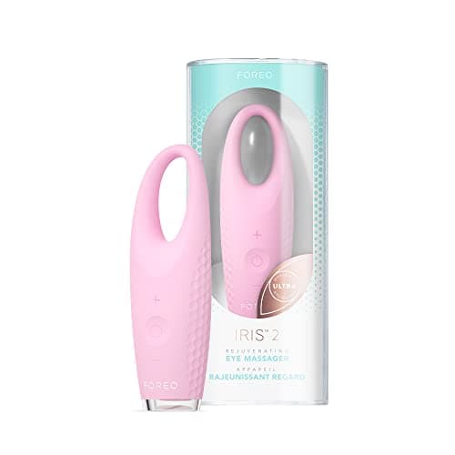 Image of FOREO IRIS 2 Rejuvenating Eye Massager - for Dark Circles & Puffy Eyes - Bags Remover - Lymphatic Drainage Tool - 2-Year Warranty - Pearl Pink