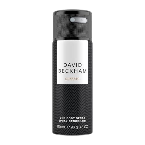 Image of David Beckham Classic Gents Deodorant Anti-Perspirant Body Spray for Men, 150 ml 3 Pack