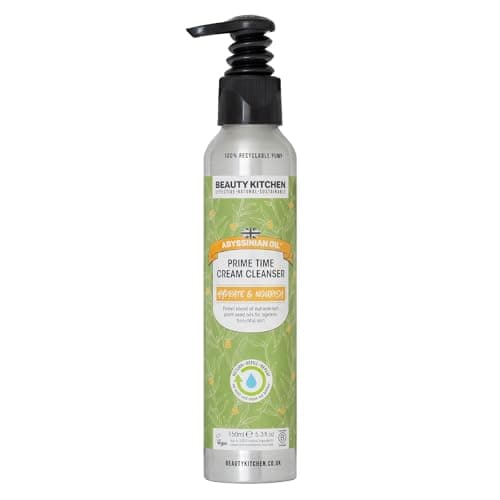 Image of Beauty Kitchen - Hydrating Abyssinian Oil Prime Time Cream Cleanser 150ml - Makeup Remover - Reduces Oil & Cleanses Skin - Vegan/Cruelty Free