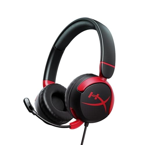 Image of HyperX - Cloud Mini Kids Wired Headset for PC, PS5, PS4, Xbox Series X|S, Xbox One, Nintendo Switch, Chromebook, and Mobile | Red/Black