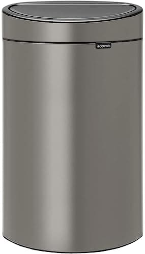 Image of Brabantia 114908 Touch Bin New, 40 litre-Platinum, Stainless_Steel