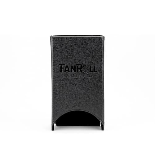 Image of Metallic Dice Games FanRoll Fold Up Dice Tower: Black, Role Playing Game Dice Accessories for Dungeons and Dragons, Warhammer, Gloomhaven and More. Age 12+