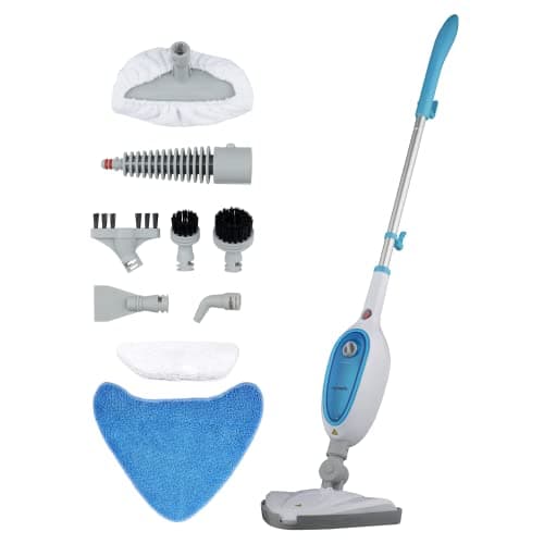Image of Vytronix USM13 10-in-1 Multifunction Upright Steam Cleaner Mop | Kills 99.9% of Bacteria | Steamer For Cleaning Hard Floors, Carpets, Bathroom, Kitchen, Windows, Garments & Upholstery | 6m Power Cord