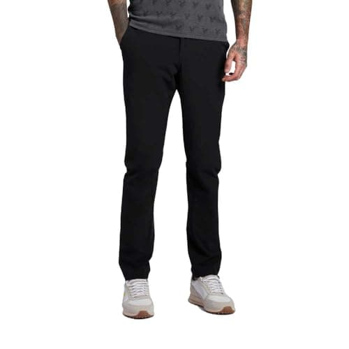 Image of Lyle & Scott Mens Slim Trousers Jet Black 32W / 32L