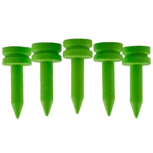 Image of TH Golf 100 PCS Bamboo Golf Tees | Multiple Colours & Sizes | Eco Friendly & Sustainable Bamboo Golf Tees (25mm Castle Neon Green), 38mm, 54mm, 70mm, 83mm