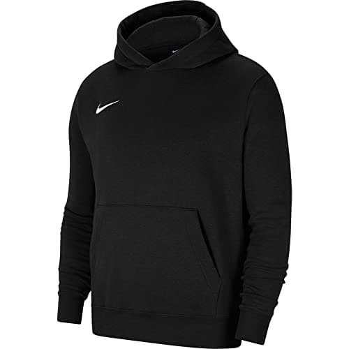 Image of NIKE Kid Y Nk Flc Park20 Po Hoodie Sweatshirt, Black/White, 13-15 Years UK