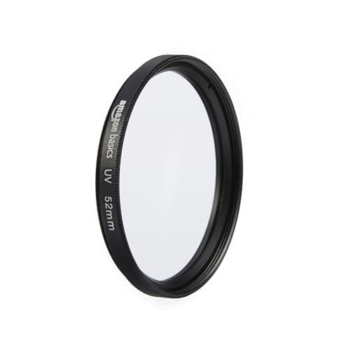 Image of Amazon Basics 52 mm Circular UV Protection Filter for Clearer Pictures, Protects from Dust, Dirt and Scratches