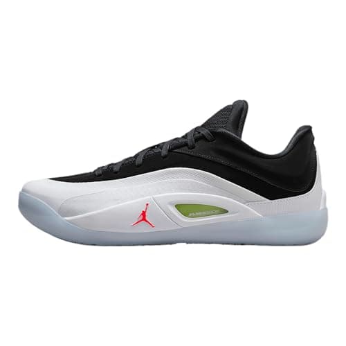 Image of Nike Zion 4 Basketball Shoes (FB1802-100, White/Black/Volt/Bright Crimson), White/Black/Volt/Bright Crimson, 8.5 UK