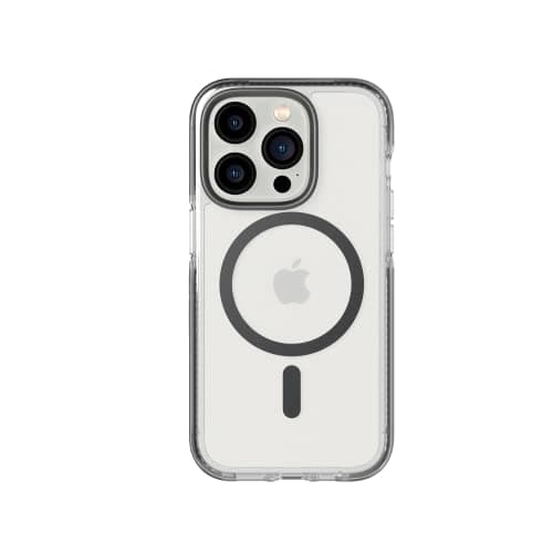 Image of tech21 iPhone 14 Pro Evo Crystal Compatible with MagSafe – Shock-Absorbing & Scratch-Resistant Clear Phone Case with 16ft FlexShock Multi-Drop Protection