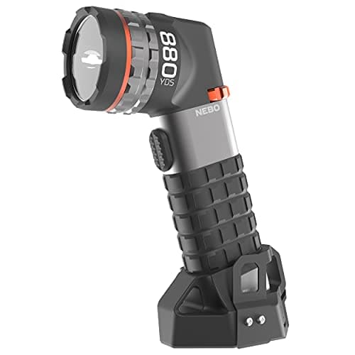 Image of NEBO LUXTREME SL75 Spotlight | 362,500 cd, 780 Lumens, 3/4 Mile Beam, 30 Hour Run Time or Nonstop Use with 12V Adapter, Rechargeable LED Flashlight, Water Resistant, Includes Charge Cable