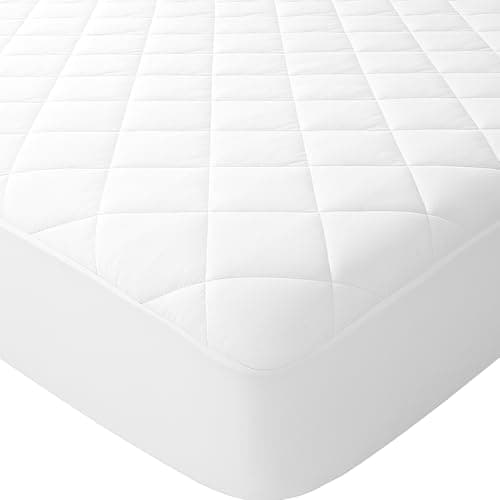 Image of Highliving Quilted Mattress Protector, Extra Deep Single (90 × 190 x 30cm)