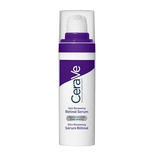Image of CeraVe Skin Renewing Retinol Serum With 3 Essential Ceramides, Hyaluronic Acid, & Niacinamide, Anti-Ageing Treatment for Fine Lines and Wrinkles, Encapsulated Retinol, Dermatologist Developed, 30ml