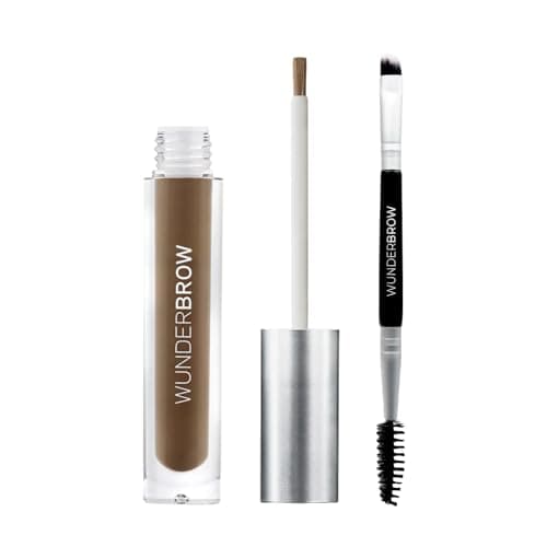 Image of WUNDERBROW Eyebrow Gel, Waterproof, Smudgeproof, Lasts for Days, Shade: Black/Brown, Vegan and Cruelty-Free