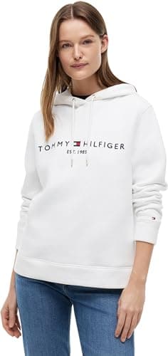Image of Tommy Hilfiger Women’s Heritage Hoodie, White (White), M