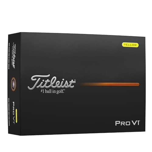 Image of Titleist Pro V1 Golf Ball, Pack of 12, Yellow