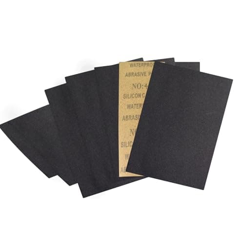 Image of 15 Sheets 400 Grit Sandpaper, Triple Dry Sanding Paper Pack, Large Size Sandpaper for Walls and Cars, 230x280mm