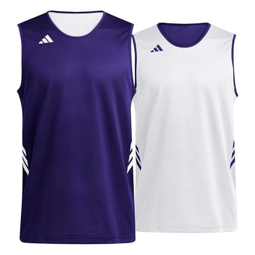 Image of adidas Unisex Kids Y Everyday PRO Bball Jersey, Team Colleg Purple/White, 11-12 Years