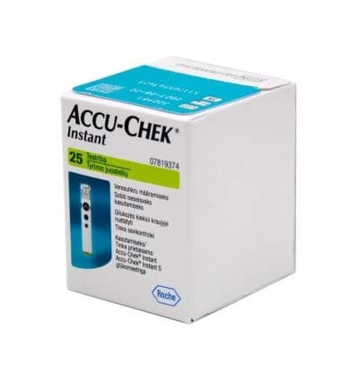 Image of Roche Diabetes Accu-Chek Instant® Blood Sugar Test Strips - 25 Pieces