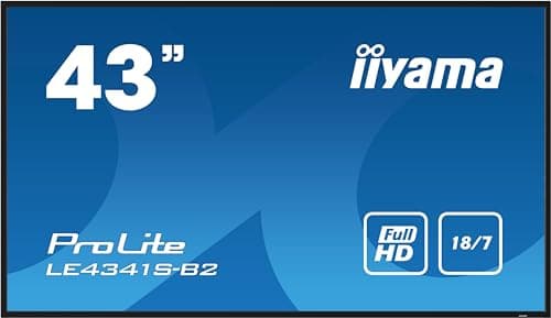 Image of iiyama 43 1920x1080, IPS panel, 1% Haze, Landscape mode, W128844329 (Haze, Landscape mode, Speakers 2x 10W, VGA, 3x HDMI, 350cd/mý, Media Play USB Port, Control LAN /)