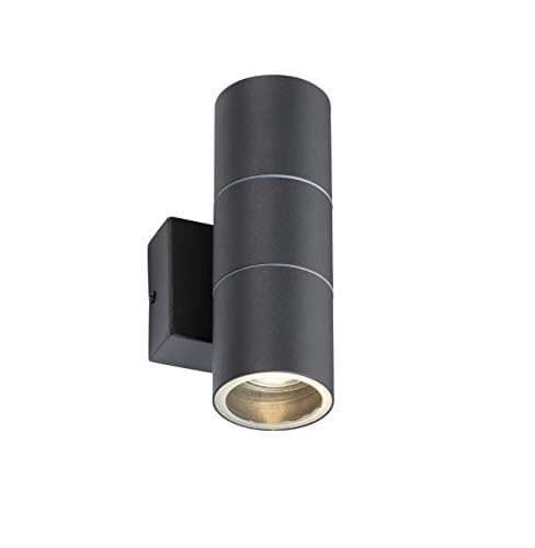 Image of Knightsbridge 230V IP54 GU10 Up and Down Wall Light - Anthracite