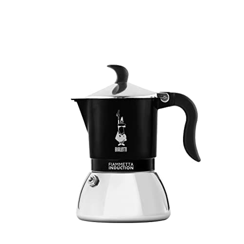 Image of Bialetti Fiammetta Induction Coffee Maker, 4 Cups (150 ML), Suitable for All Cookers, Elegant Design, Black