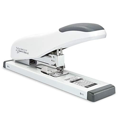 Image of Rapesco 1386 ECO HD-100 Heavy Duty Stapler, 100 Sheet Capacity, Soft White