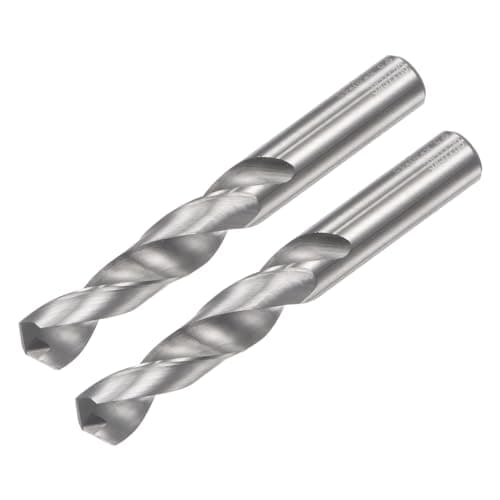 Image of sourcing map Solid Carbide Drill Bits, 5.8mm C2/K20 Tungsten Carbide Jobber Drill Bits Straight Shank Drilling Tool for Stainless Steel Aluminum Iron Metal Plastic 2pcs