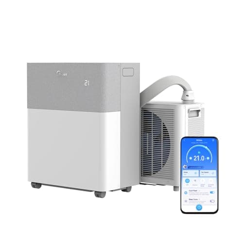 Image of Midea 4-in-1 Portasplit Air Conditioner with Heat Pump, 12000 BTU 3.5kW, Only 39dB(A) in Silent Mode, Cooling A++/Heating A+, Smart WiFi Control, for Rooms up to 42m²/105m³ [Energy Class A++]