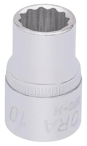 Image of Draper 25862 Elora Bi-Hexagon Socket, 3/8" Square Drive, 10mm