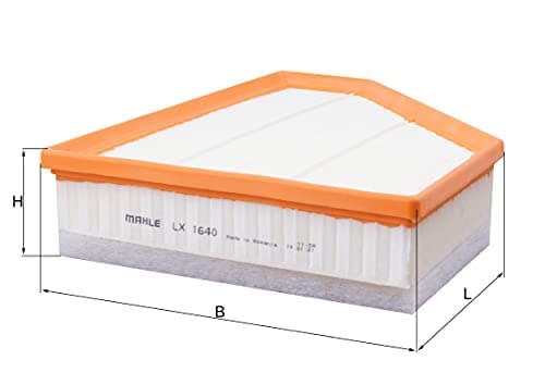 Image of MAHLE LX 1640 - Air Filter Car - Engine