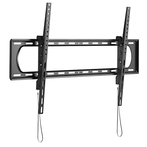 Image of ProperAV Fixed Flat Wall TV Bracket 60" 65" 70" 75" 80" 85" 90" 100" 120" Tilt 10° VESA Max 900x600 Black