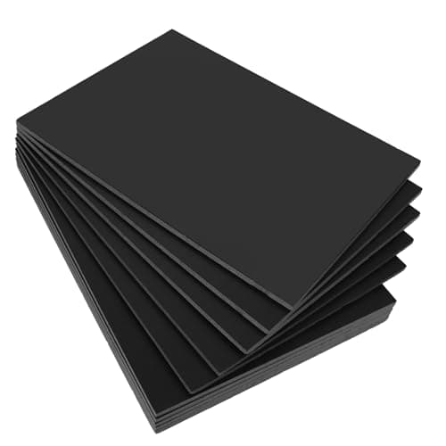Image of Aselected 10 PCS A4 (210X297mm) KT Board 5Mm Thick Polystyrene Foam Board(Black)
