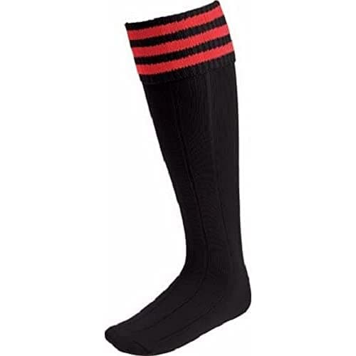 Image of Carta Sport EURO SOCK BLACK/RED TOT (MENS) LARGE 7-11