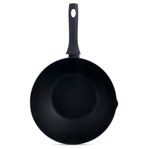 Image of Ken Hom Pressed Aluminium Wok, 30cm, Excellence, Induction Hobs Suitable/Metal Tool Safe/Ergonomic Handle, Includes 1 x Chinese Wok Pan, KH430006