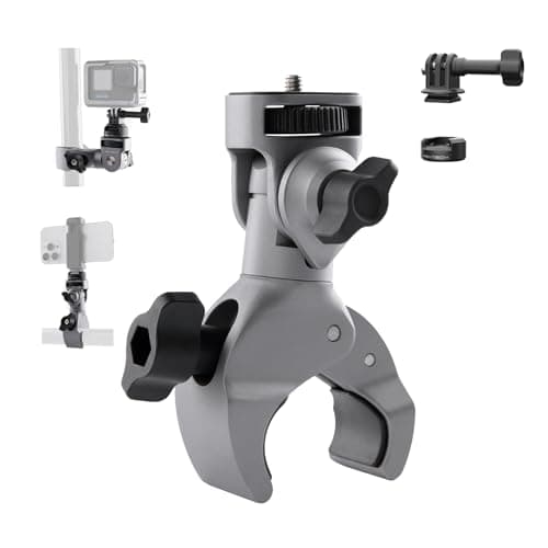 Image of PGYTECH CapLock Super Clamp Handlebar Mount, Aluminum Bike Motorcycle Bracket for Insta360 Ace Pro 2/X5, Crab Heavy Duty Clamp for Gopro 13/12/11, for DJI Osmo 360/Action 6/5 Pro/Pocket Action Camera