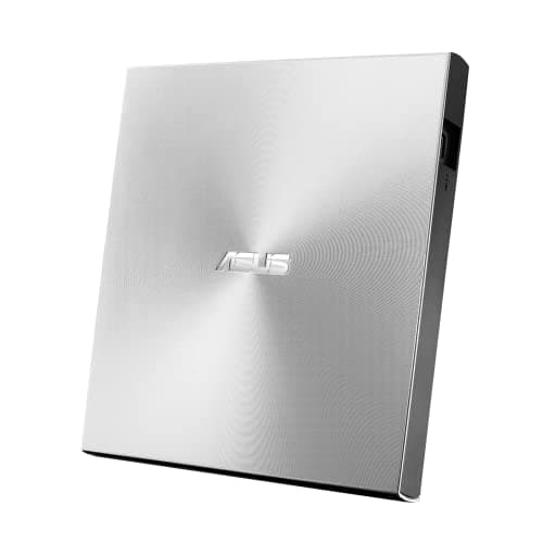 Image of ASUS SDRW-08U9M-U external ultraslim 8X DVD writer, USB Type C + Type A cable, Mac Compatible, 13.9mm Ultraslim, M-DISC support, Disc Encryption, NERO Backitup, E-Green, E-Media