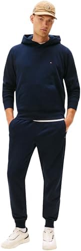 Image of Tommy Hilfiger Men’s Flag Logo Tracksuit with Hood, Blue (Desert Sky), S
