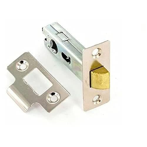 Image of Merriway BH04262 75mm (3 inch) Nickeled Tubular Mortice Latch