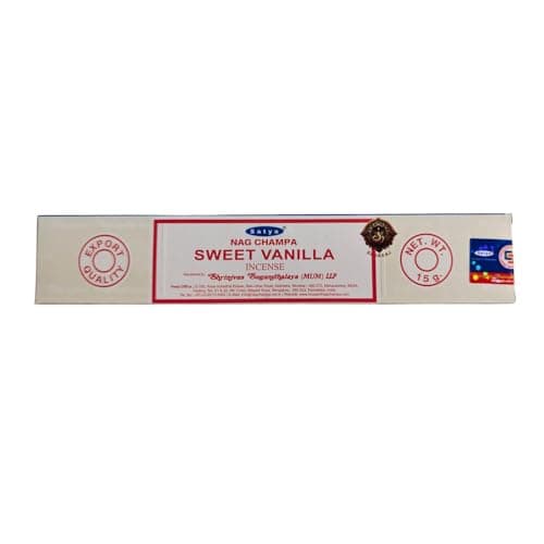 Image of Vastu Satya Incense Sticks - Hand-Rolled World Famous Incense - Natural Blend - Bestselling Incense Brand Worldwide (1 Pack – One Fragrance) (Sweet Vanilla)