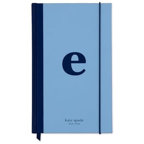Image of kate spade new york Just Mine Notebook Journal, Monogram Cloth Hardcover Journal, 8.25" x 5.25", Diary Includes 168 Lined Pages, (E)