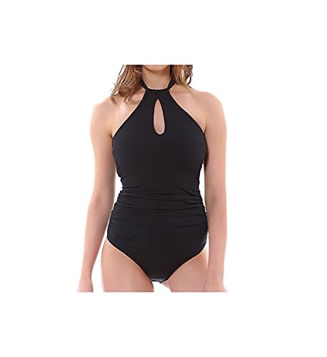 Image of Freya Remix Halter Swimsuit Black Black 30D