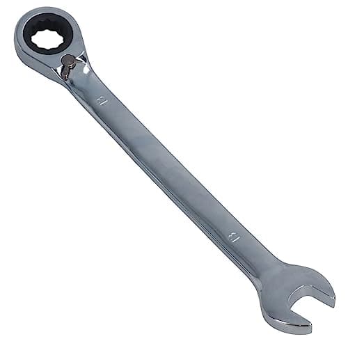 Image of 13mm Reversible Cranked Offset Ratchet Combination Spanner Wrench 72 Teeth
