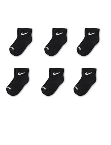 Image of NIKE Kids Dri-Fit Performance Basic Ankle (Infant/Toddler/Little Kid) - Black - 4-5 (7-10 Toddler)