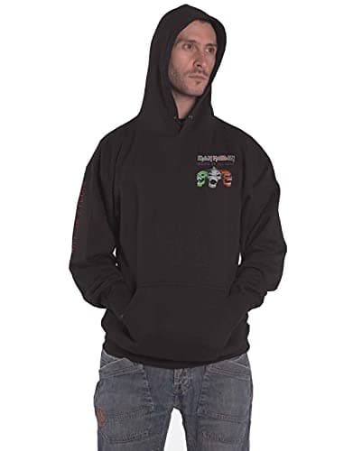 Image of Iron Maiden Men's Nights of The Dead (Arm & Back Print) Hooded Sweatshirt Small Black